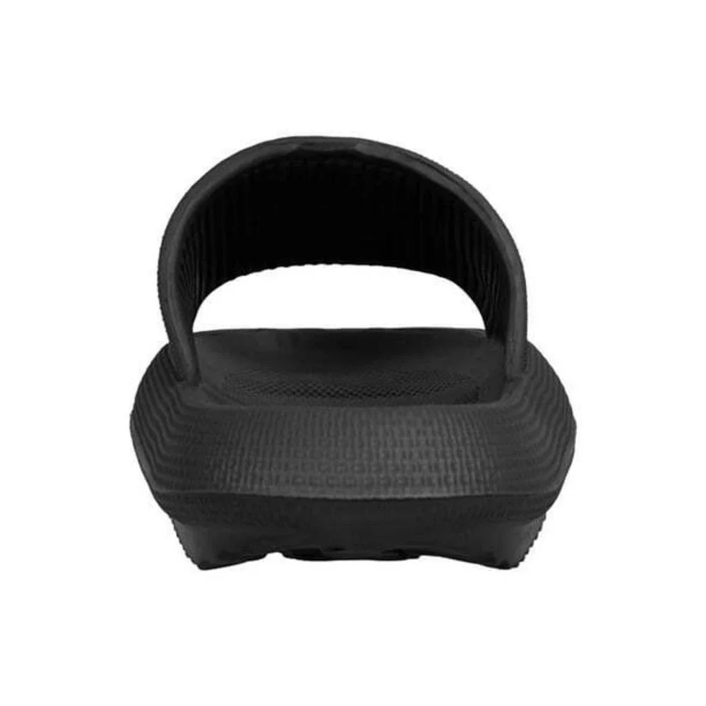 Mudd Womens Flat Slide Sandals 9 Black Slip-On Open Toe Shower Friendly Everyday